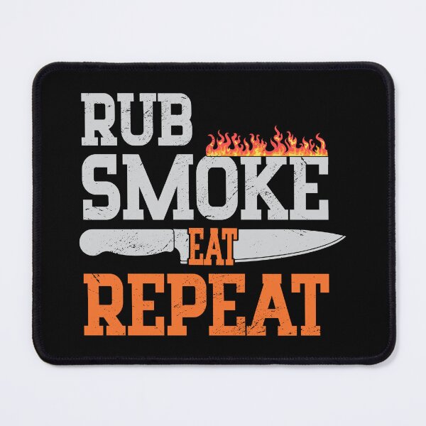 Item preview, Rub Smoke Eat Repeat BBQ Lover Barbeque Grilling Grill Dad designed and sold by haselshirt.