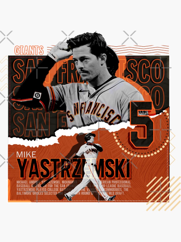 "Mike Yastrzemski Baseball" Sticker by parkerbar6O Redbubble