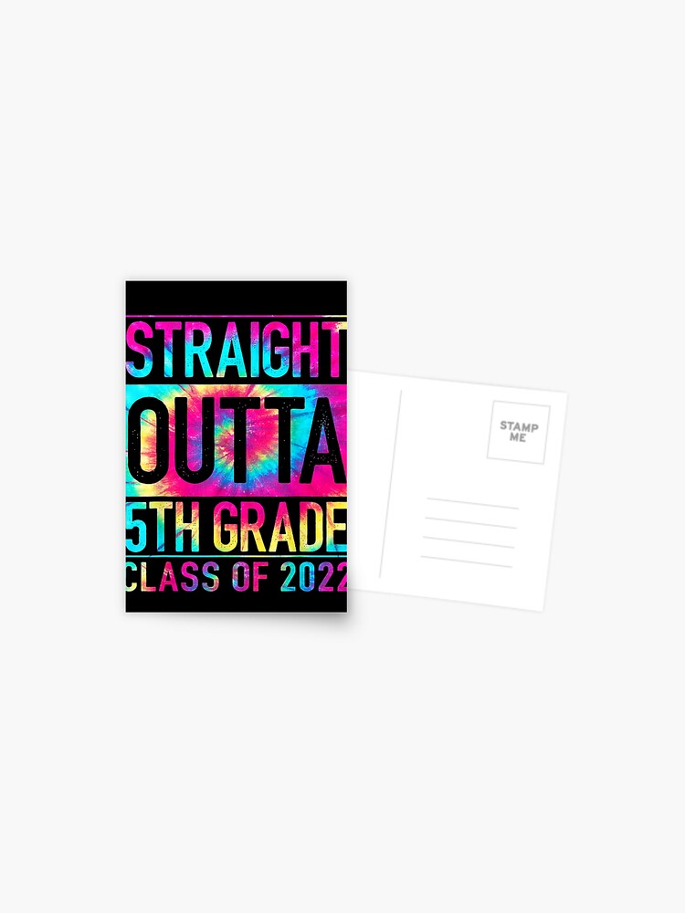 Straight Outta 5th Grade Great Graduation" Postcard for Sale by ElliottKiti  | Redbubble