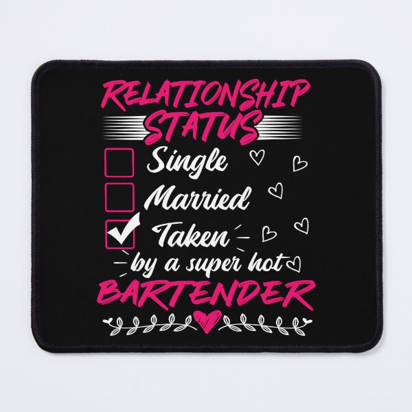 Item preview, Funny His and Her Gift Idea Bartender Relationship Status designed and sold by haselshirt.