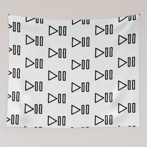 Item preview, Play and Pause Doodle designed and sold by connor-maitland.