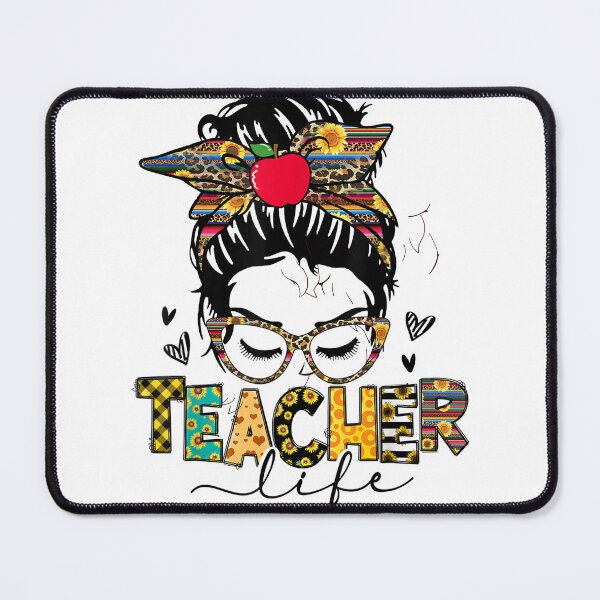 Item preview, Teacher Life Messy Bun Hair Women Teacher's Day designed and sold by ElliottKiti.