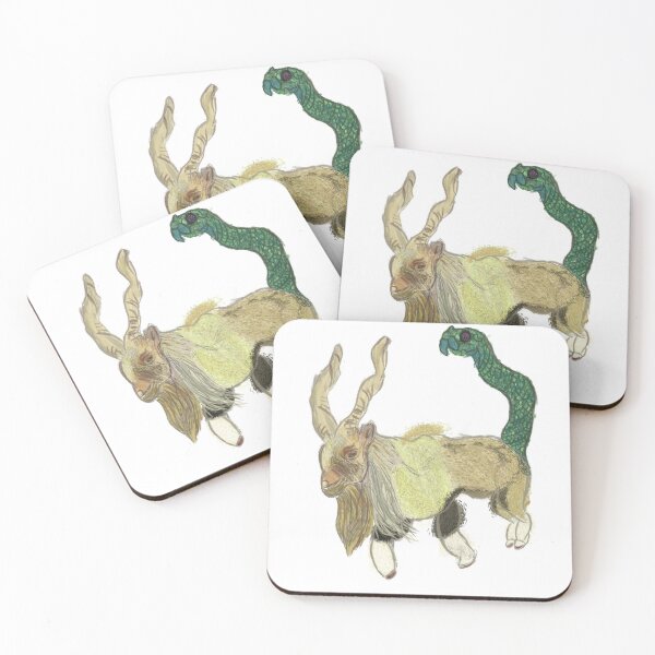 Item preview, Goat Chimera Green designed and sold by NatureDesigned.
