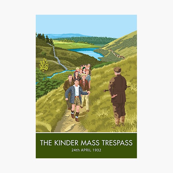 Item preview, The Kinder Mass Trespass designed and sold by smillership.