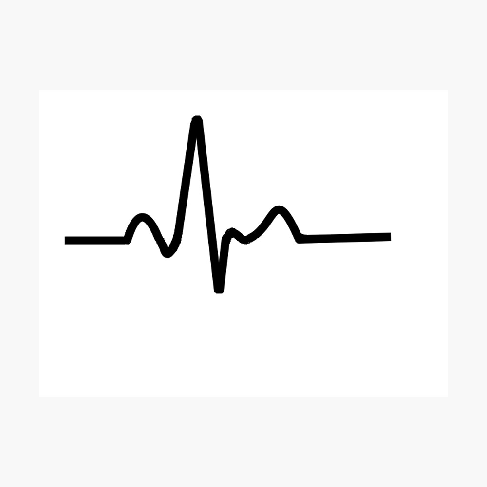 ECG Trace Poster for Sale by nearlyadoctor | Redbubble