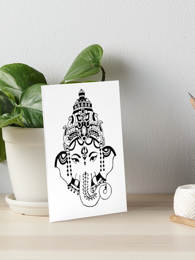 Photo & Art Print Hand painted Ganesha