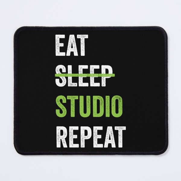 Item preview, Eat Sleep Studio Repeat Abstract Art Gift Idea designed and sold by haselshirt.