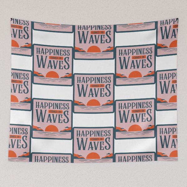 Item preview, Happiness comes in waves Summer apparel designed and sold by WendaxStreet.