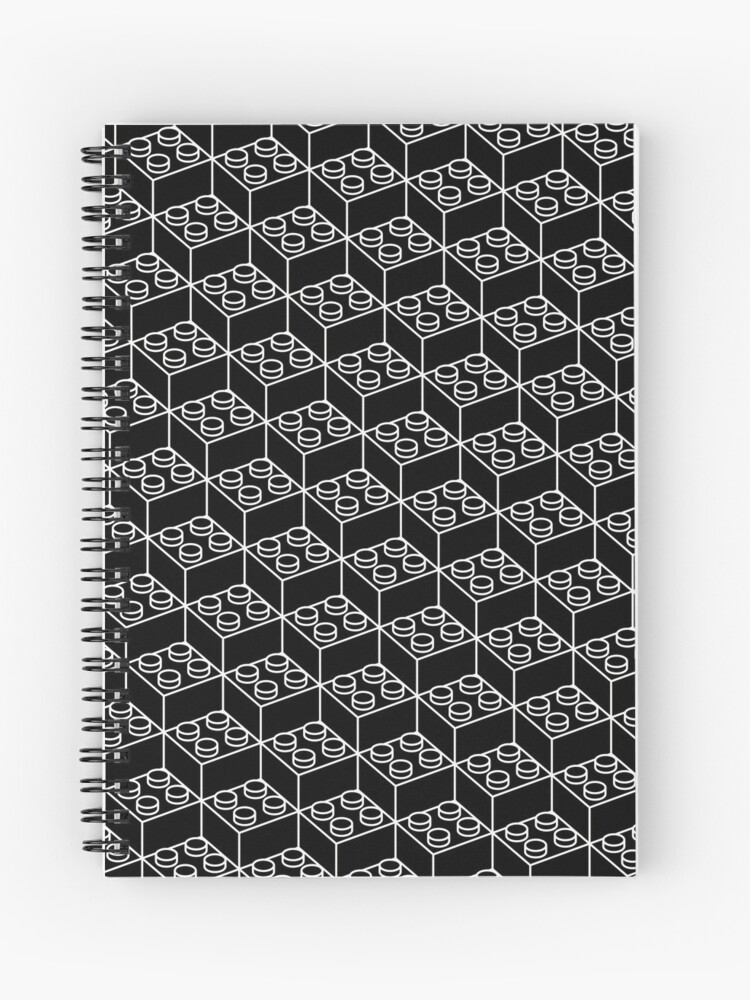 2x2 building block pattern Spiral Notebook for Sale by