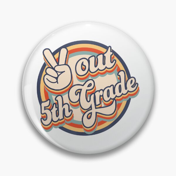 Item preview, Peace Out 5th Grade Tie Dye Graduation Class Of 2022 Virtual Sticker designed and sold by WendaxStreet.