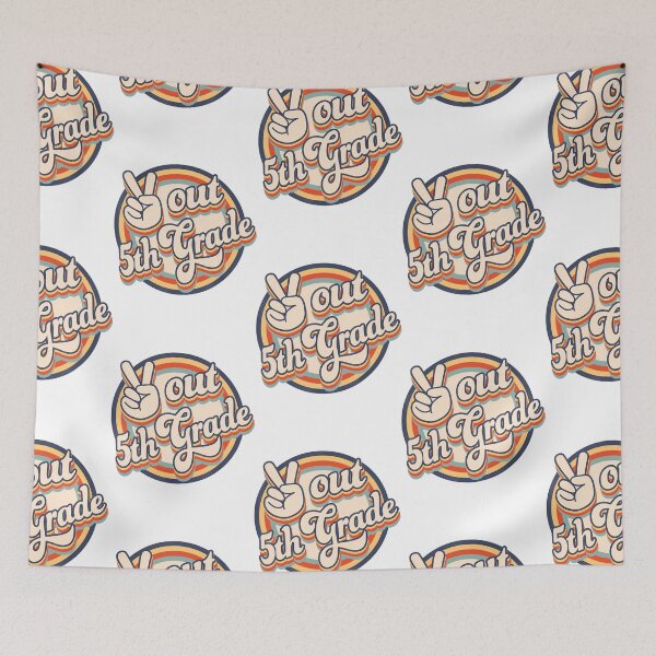 Item preview, Peace Out 5th Grade Tie Dye Graduation Class Of 2022 Virtual Sticker designed and sold by WendaxStreet.