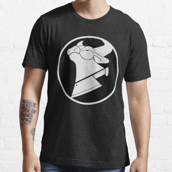 CowChop White and Black Logo Essential T-Shirt