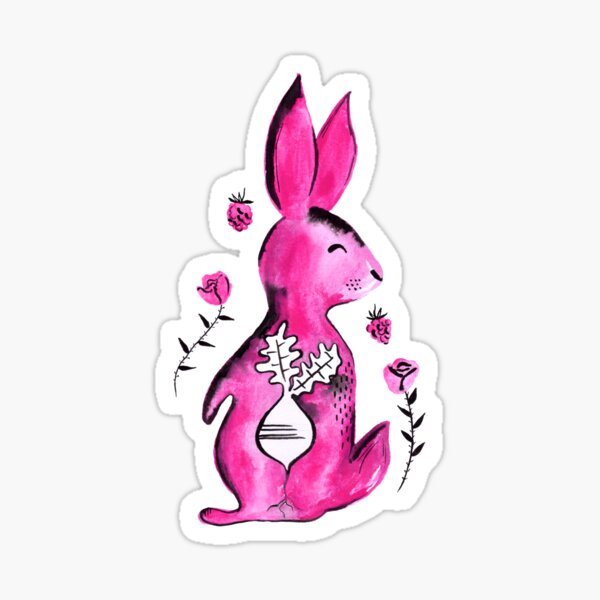 R is for Rabbit Sticker