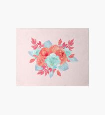 Blush pink - succulent bouquet Art Board
