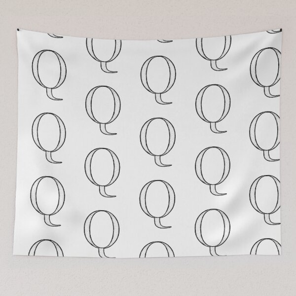Item preview, Dotart/Dotwork illustration of Letter Q designed and sold by MagnetitaBySil.