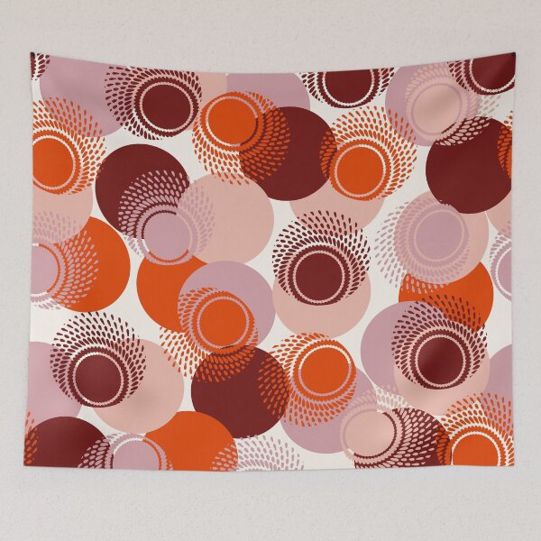 Item preview, Retro Mod Mid Century Abstract circles designed and sold by pugmom4.