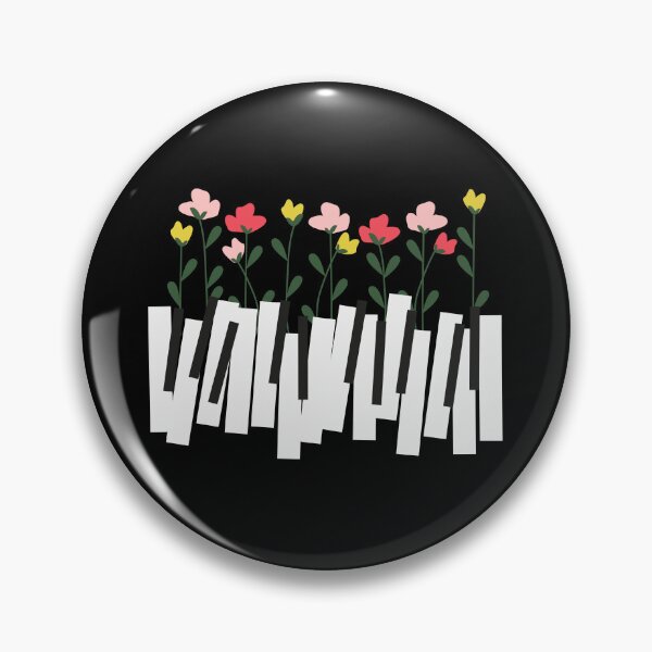 Item preview, Floral Piano Keys For Piano PLayers And Music Lovers As A Floral Gift designed and sold by Funwithmusic.
