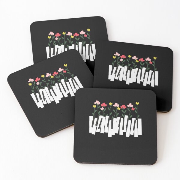 Item preview, Floral Piano Keys For Piano PLayers And Music Lovers As A Floral Gift designed and sold by Funwithmusic.