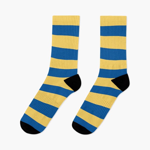 Item preview, Yellow Gold and Princess Blue Colors in Horizontal Stripes designed and sold by NECHSTORE.