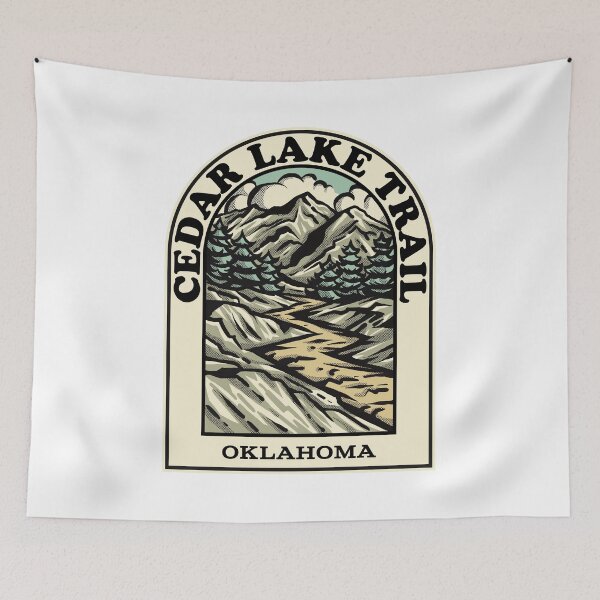 Item preview, Cedar Lake Trail Oklahoma hiking backpacking trail designed and sold by HalpinDesign.