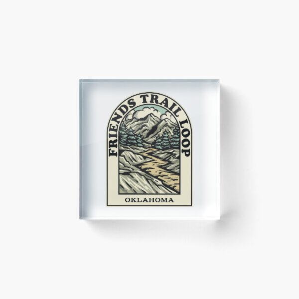 Aperçu de l'œuvre Friends Trail Oklahoma hiking backpacking trail créée et vendue par HalpinDesign.