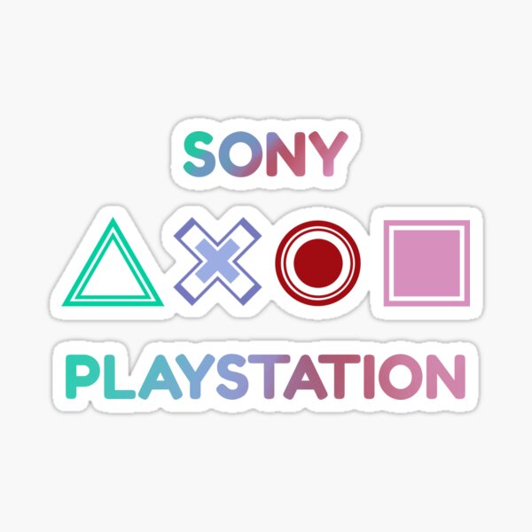 Vista previa del artículo con la obra «Símbolos de Sony Playstation», diseñado y vendido por ShinteRD.