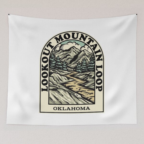 Aperçu de l'œuvre Lookout Mountain Loop Oklahoma hiking backpacking trail créée et vendue par HalpinDesign.
