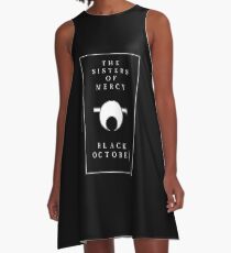 The Sisters Of Mercy - The Worlds End - Black October A-Line Dress