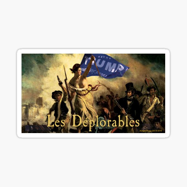 Les Deplorables For Trump Sticker