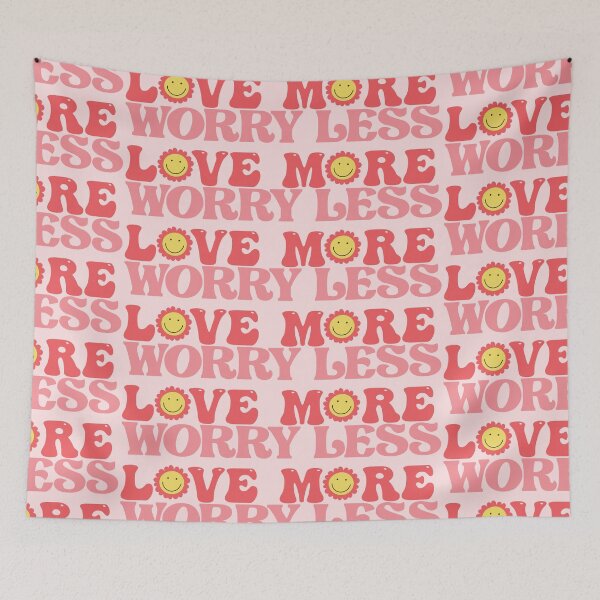 Item preview, Groovy Smile Face Love More Worry Less  designed and sold by bolimj.