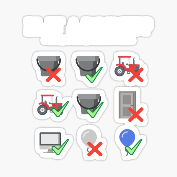 "Is It a Bucket? Quiz // The Stanley Parable" Sticker for Sale by CYBER