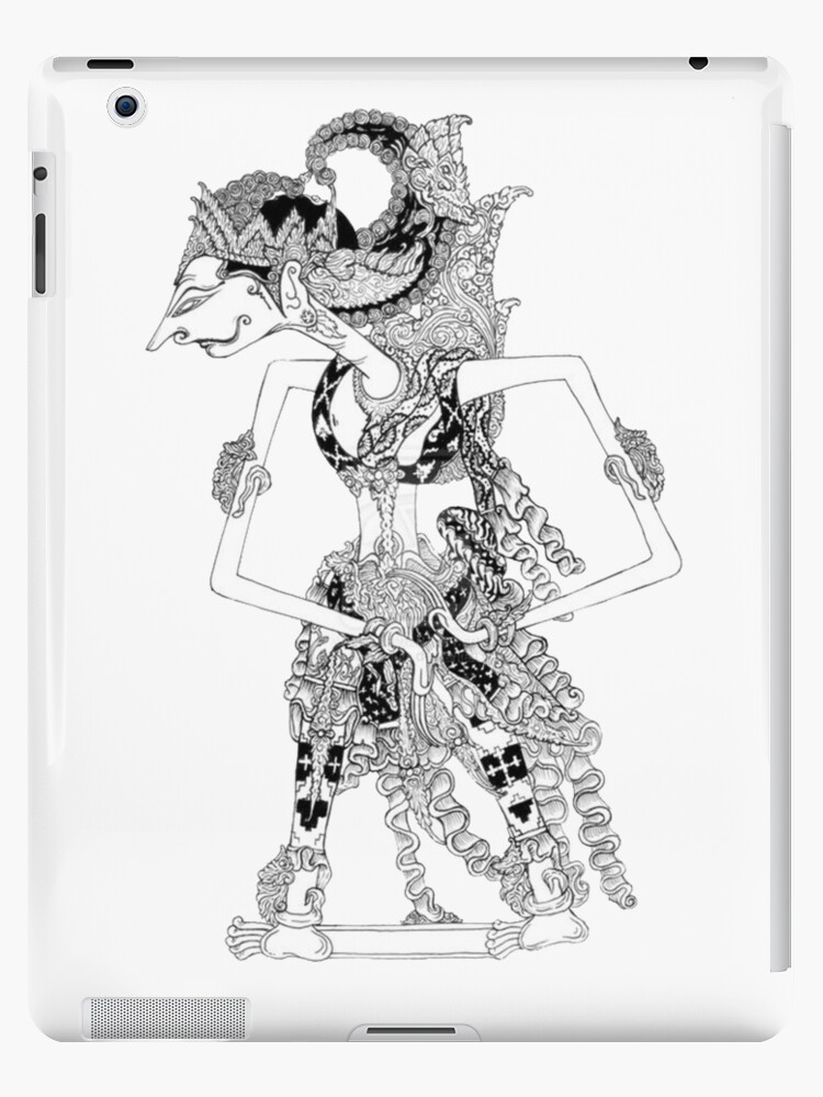 way Female Wayang  Kulit  Puppet Drawing 