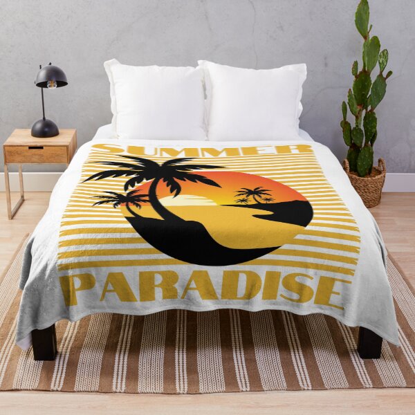 Item preview, Summer Paradise. Summertime, Fun Time. Fun Summer, Beach, Sand, Surf Retro Vintage Design. designed and sold by That Cheeky Tee.