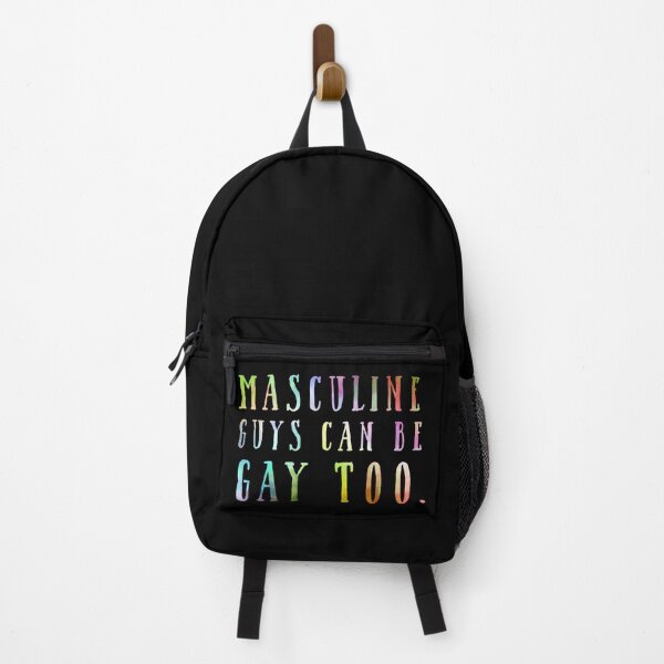 Vista previa del artículo con la obra «Masculine guys can be gay too.», diseñado y vendido por Quinjao.
