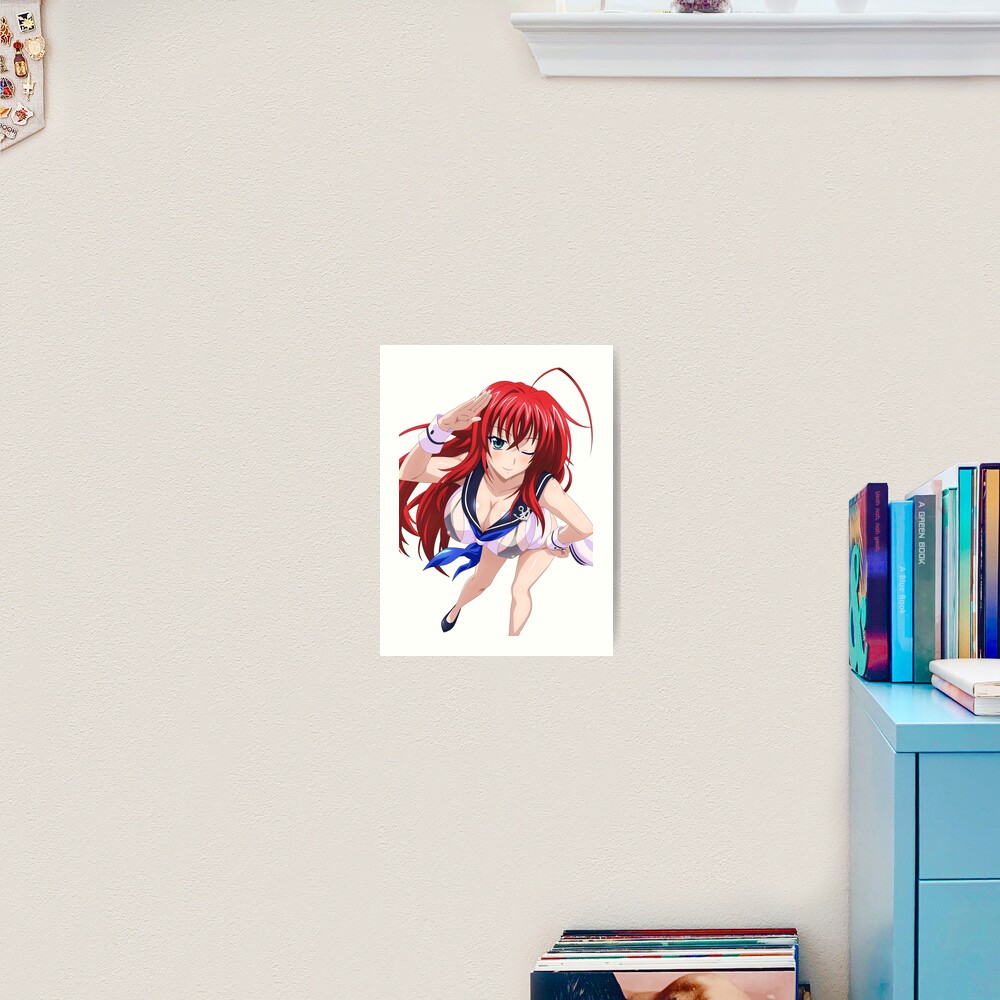 Póster for Sale con la obra «Rias Gremory High School DxD Bellas Artes Anime»  de veysisart | Redbubble