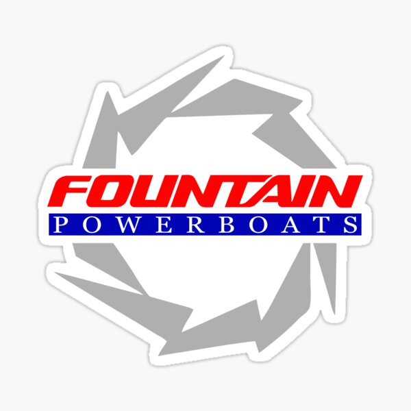 Fountain Powerboats Boats Sticker