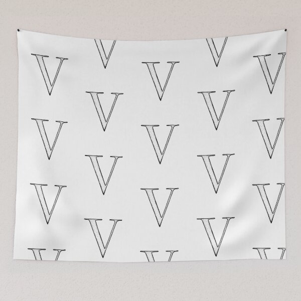 Item preview, Dotart/Dotwork illustration of Letter V designed and sold by MagnetitaBySil.
