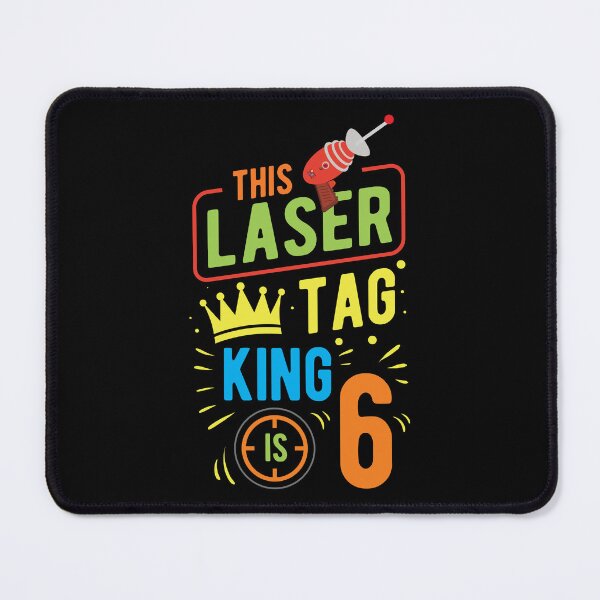 Item preview, This Laser Tag King Is 6 6th Birthday Recreational Gift designed and sold by haselshirt.
