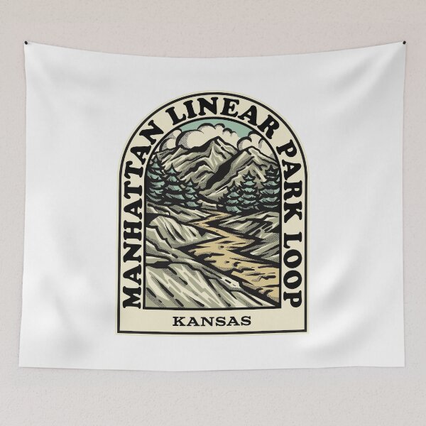 Aperçu de l'œuvre Manhattan Linear Park Loop Kansas hiking backpacking trail créée et vendue par HalpinDesign.