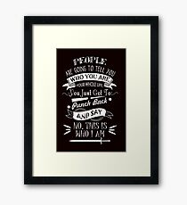 Emma Best Quote. Framed Print