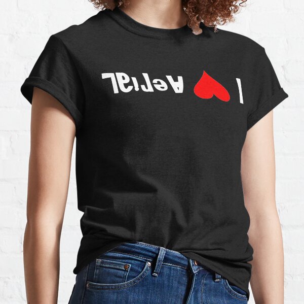 I Heart Aerial - Inverted White Text Classic T-Shirt