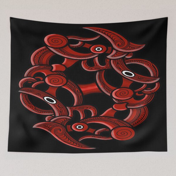 Item preview, TNT - MAORI YIN YANG - red designed and sold by TNT-STYLEZ.