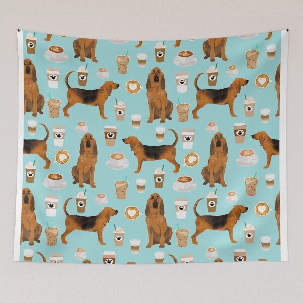 Item preview, Bloodhound coffee dog pattern dog breed custom gifts for dog lovers bloodhounds by PetFriendly designed and sold by PetFriendly.