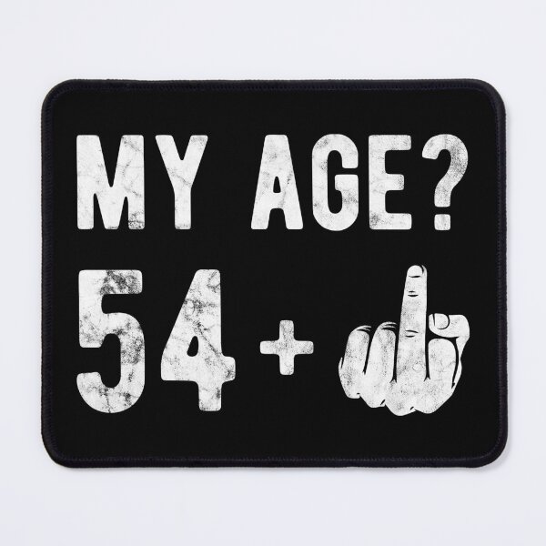 Item preview, My Age Finger 54 Birthday Gift Idea designed and sold by haselshirt.