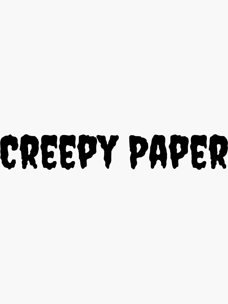 Aperçu 3 sur 3. Sticker avec l'œuvre Creepy Paper – Ce que nous faisons dans l’ombre créée et vendue par makayla826.