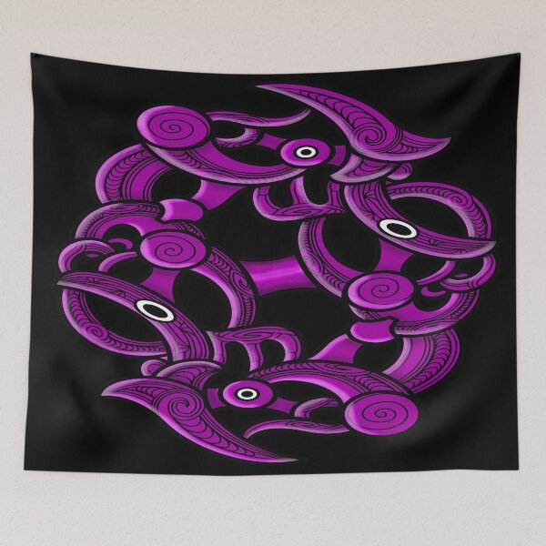 Item preview, TNT - MAORI YIN YANG - purple designed and sold by TNT-STYLEZ.