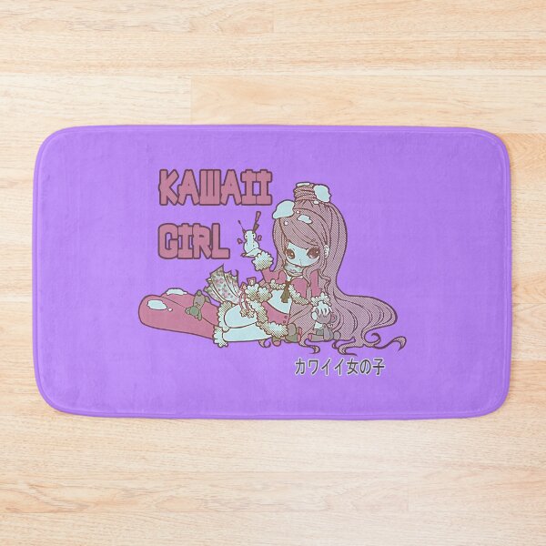 Item preview, Snow Kawaii Girl (Electric Purple) designed and sold by Dolls X Beauty.
