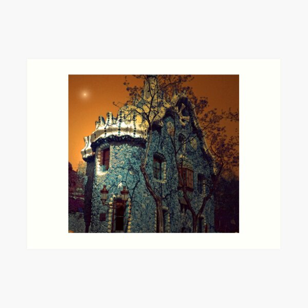 GAUDI BUILDING BARCELONA Art Print