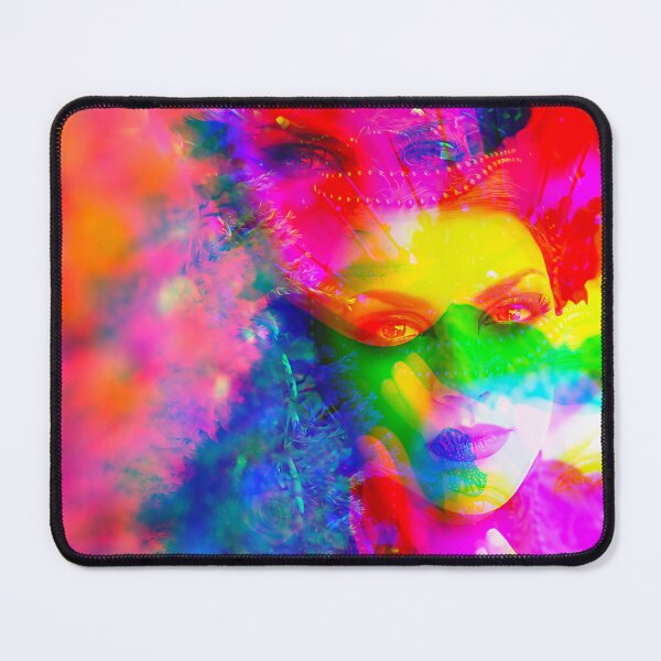 Item preview, Woman with Headdress Glitch Art designed and sold by glitchhub.