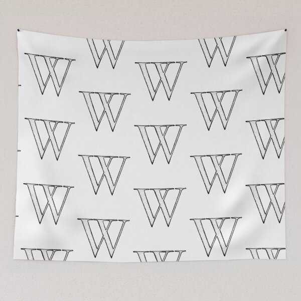 Item preview, Dotart/Dotwork illustration of Letter W designed and sold by MagnetitaBySil.